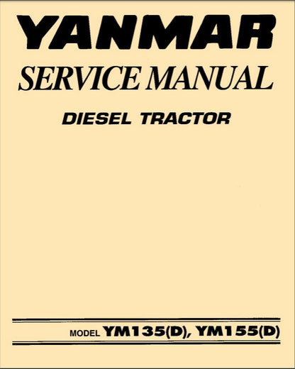 Yanmar YM135-YM4000 Tractor Service Manual factory service manual title page