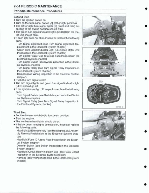 Kawasaki Ninja EX 400 GJ Motorcycle Service Manual sample page from service manual