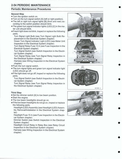 Kawasaki Ninja EX 400 GJ Motorcycle Service Manual sample page from service manual