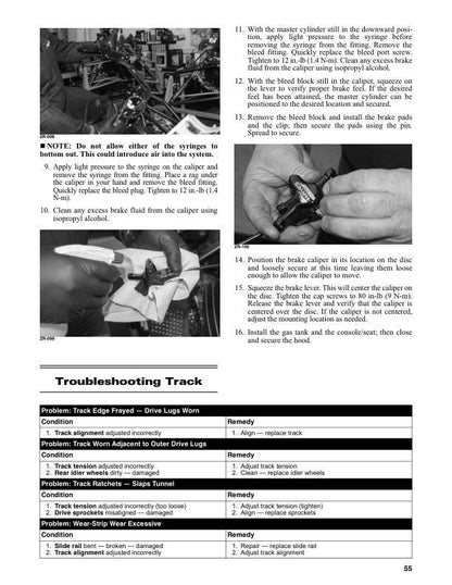 Arctic Cat ZR 200 Snowmobile Service Manual sample page with technical illustrations
