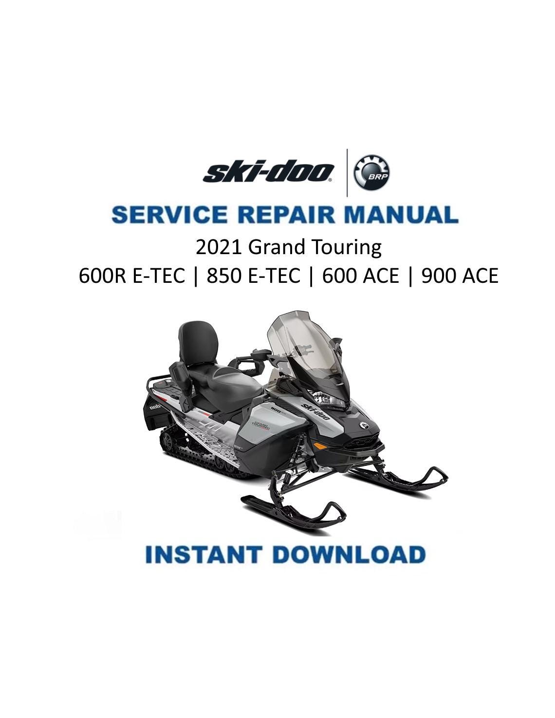 Skidoo Grand Touring 600 850 900 Snowmobile Service Manual 2021-2024 - Service Manual PDF Instant Download