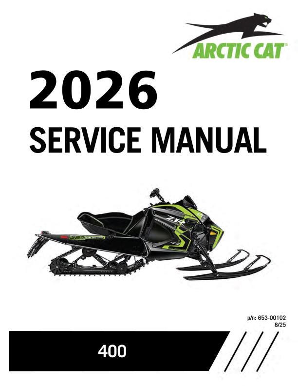 Arctic Cat Norseman Riot Touring ZR M 400 Snowmobile Service Manual factory service manual title page
