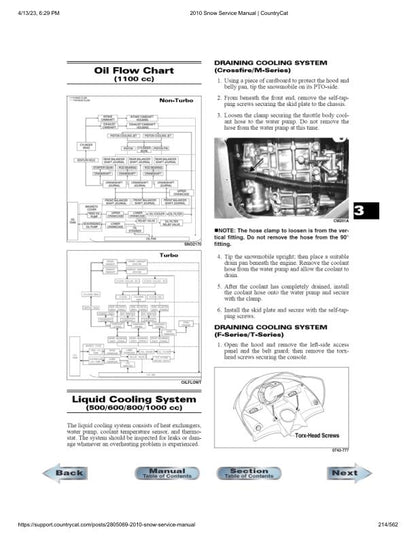 Arctic Cat Crossfire Bearcat M6 M8 F6 F8 Snowmobile Service Manual sample page with technical illustrations