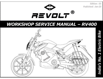 Revolt RV400 Electric Motorcycle Service Manual factory service manual title page