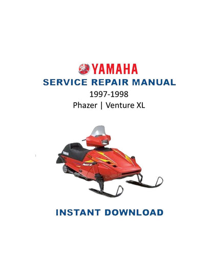 Yamaha Phazer Venture XL Snowmobile Service Manual 1997-1998 - Service Manual PDF Instant Download