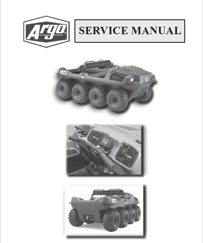 Argo Avenger HDI UTV Service Manual factory service manual title page