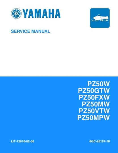 Yamaha Phazer Snowmobile Service Manual factory service manual title page