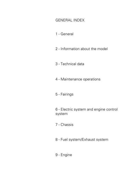 Ducati Diavel ABS Motorcycle Service Manual factory service manual title page