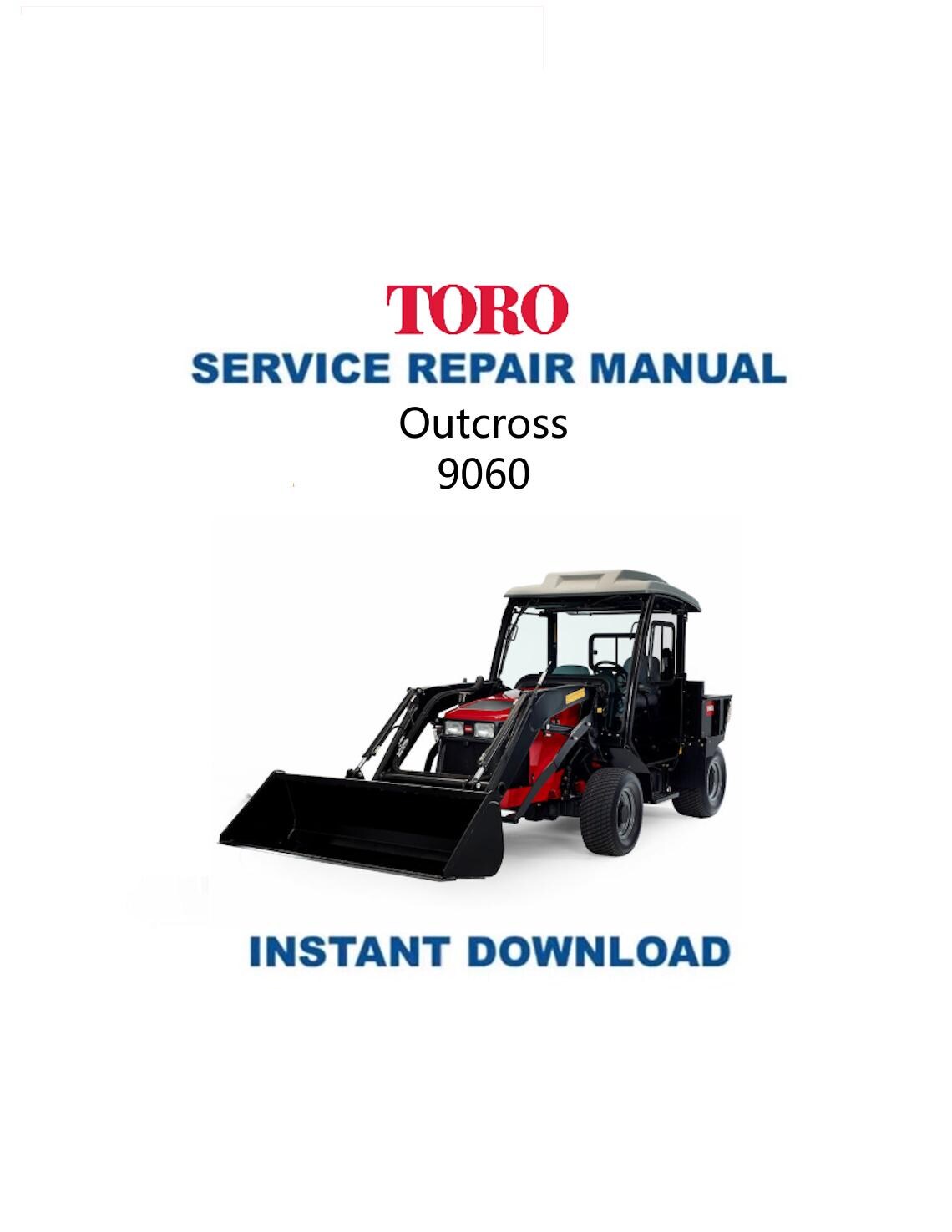 Toro 9060 Outcross Mower Service Manual - Service Manual PDF Instant Download