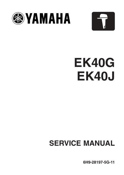 Yamaha EK40G EK40J Outboard Service Manual factory service manual title page