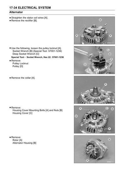 Kawasaki Mule 4010 Trans4x4 Diesel Utility Vehicle Service Manual sample page showing schematics and diagrams