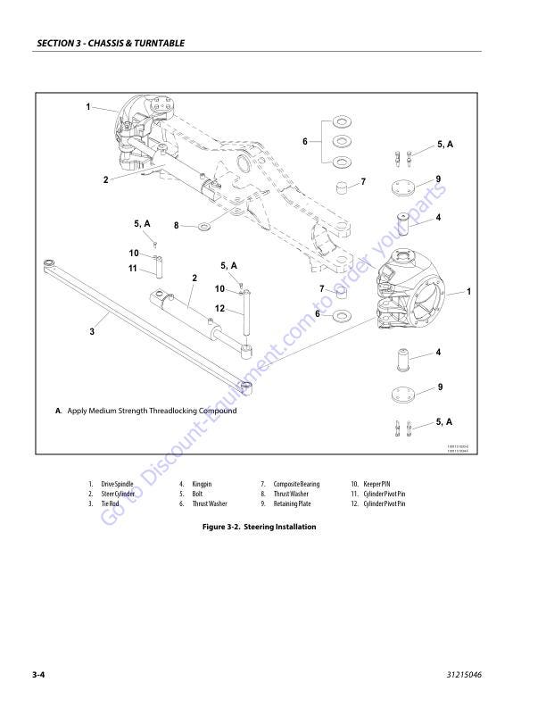 JLG 800 AJ Articulated Boom Lift Service Manual sample page from service manual