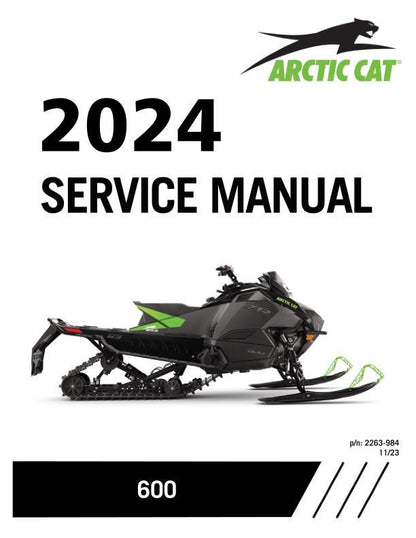 Arctic Cat ZR R-XC Riot M 600 Catalyst Snowmobile Service Manual factory service manual title page
