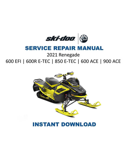 Skidoo Renegade 600 850 900 Snowmobile Service Manual 2021-2024 - Service Manual PDF Instant Download