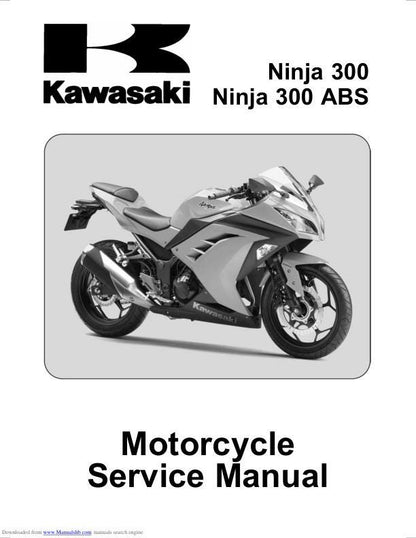 Kawasaki Ninja 300 Motorcycle Service Manual factory service manual title page