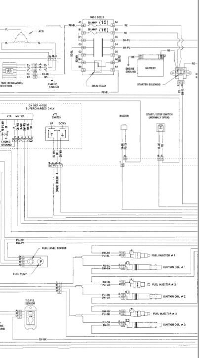 Sea-Doo GTI GTX RXP RXT Service Manual sample page with technical illustrations