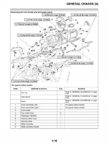 Yamaha Viking YX70 YXM700 UTV Service Manual sample page from service manual