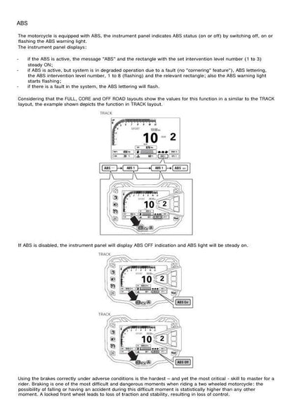 Ducati Multistrada 1200S ABS Motorcycle Service Manual sample page with technical illustrations