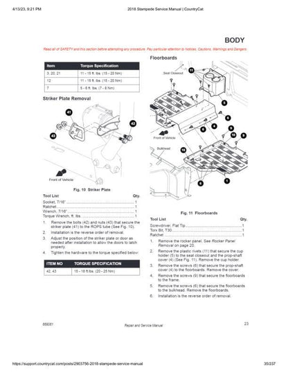 Textron (Arctic Cat) Stampede 900 UTV Service Manual sample page from service manual