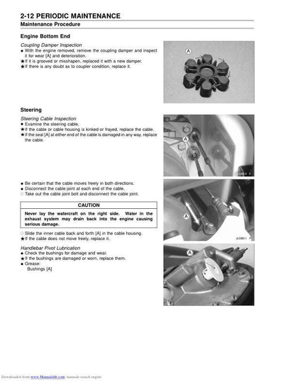 Kawasaki JetSki 1100 Service Manual sample page from service manual