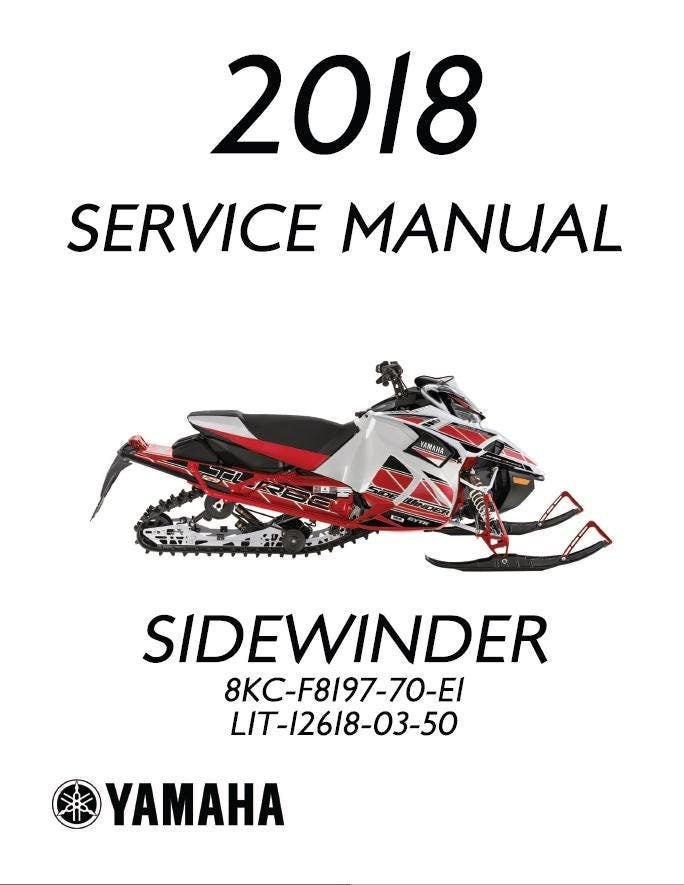 Yamaha Sidewinder Snowmobile Service Manual factory service manual title page