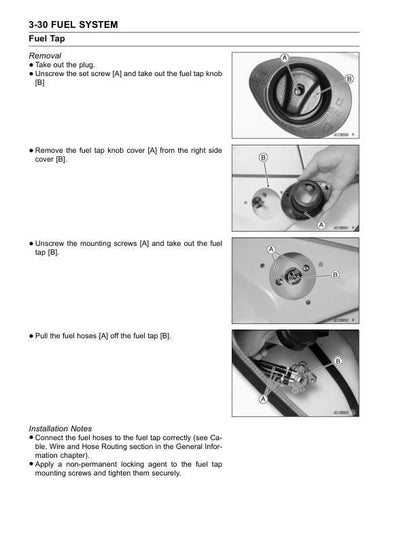 Kawasaki STX R 1200 JetSki Service Manual sample page from the repair manual