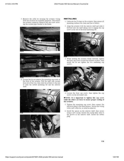 Arctic Cat Prowler 500 UTV Service Manual sample page from the repair manual