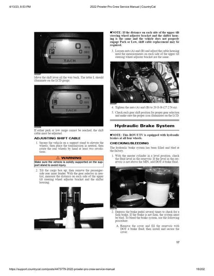 Arctic Cat Prowler Pro CREW UTV Service Manual sample page from service manual