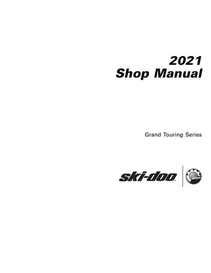 Skidoo Grand Touring 600 850 900 Snowmobile Service Manual factory service manual title page