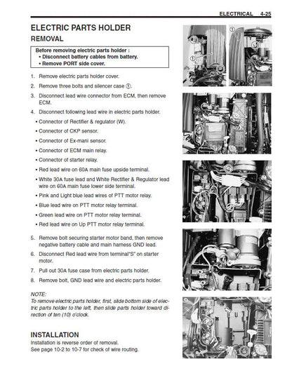 Suzuki DF40 DF50 Outboard Service Manual sample page from service manual
