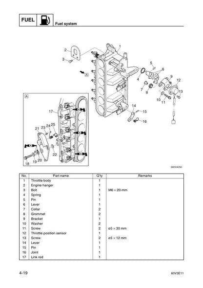 Yamaha Z250D LZ250D Outboard Service Manual sample page from service manual