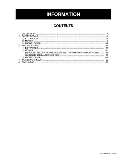 Kubota Tractor Service Manual sample page from service manual