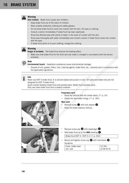 KTM 1290 Super Adventure R Motorcycle Service Manual sample page showing repair procedures