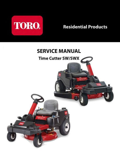 Toro SW SWX 3200 4200 5000 Tractor Service Manual factory service manual title page