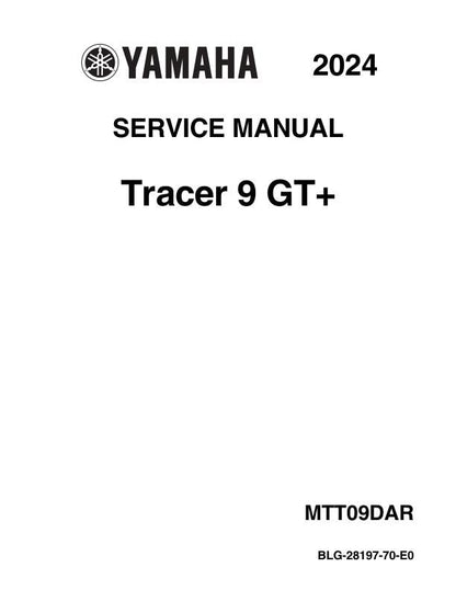 Yamaha Tracer 9 GT Motorcycle Service Manual factory service manual title page