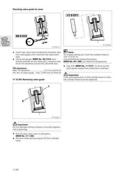 BMW F 650 GS Dakar Motorcycle Service Manual sample page from service manual