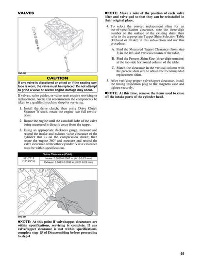 Arctic Cat Thundercat Riot Pantera ZR 7000 9000 Snowmobile Service sample page with technical illustrations
