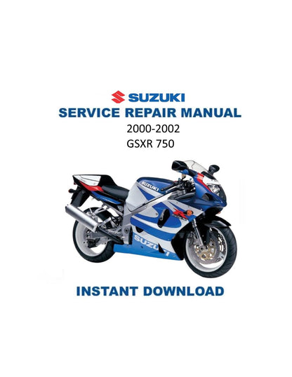 Suzuki GSX-R750 Motorcycle Service Manual 2000-2002 - Service Manual PDF Instant Download