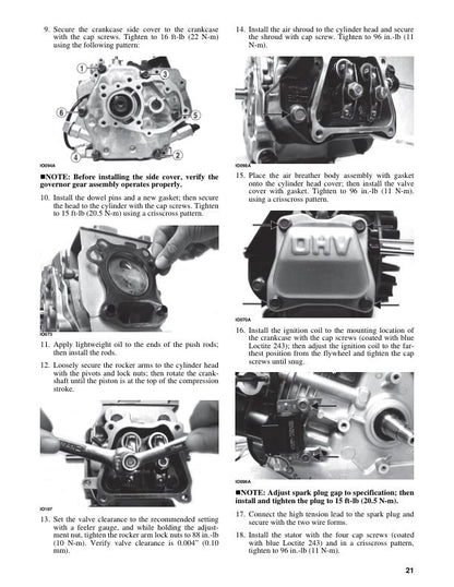 Arctic Cat ZR 120 Kitty Cat Snowmobile Service Manual sample page with diagrams and specifications