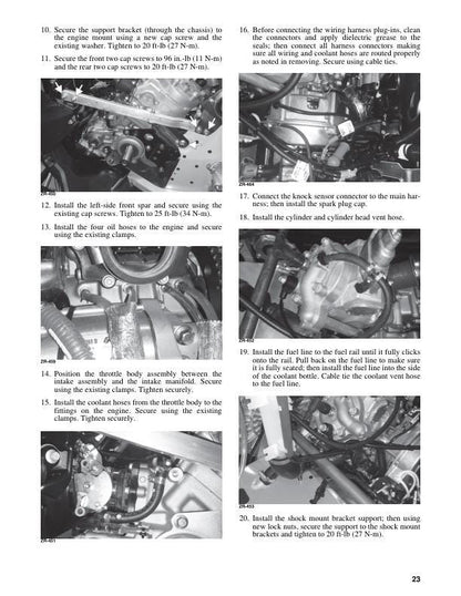 Arctic Cat Norseman Riot Touring ZR M 400 Snowmobile Service Manual sample page with diagrams and specifications
