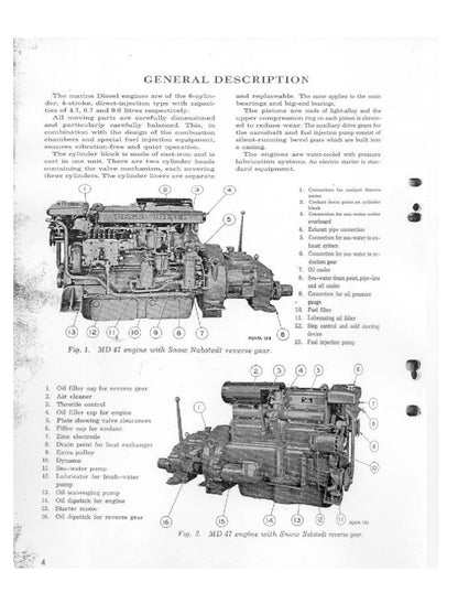 Volvo Penta MD47 MD67 MD96 Diesel Engine Service Manual factory service manual title page