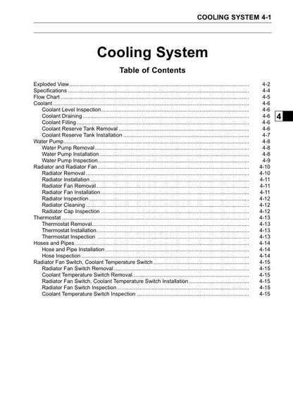 Kawasaki Mule 4010 Trans4x4 Diesel Utility Vehicle Service Manual sample page with diagrams and specifications