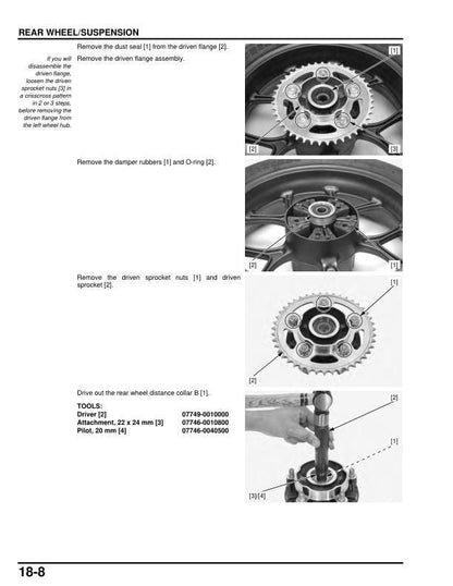 Honda NC 700 Motorcycle Service Manual sample page from the repair manual