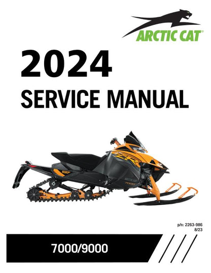 Arctic Cat ZR Riot Pantera Thundercat 7000 9000 Snowmobile Service factory service manual title page