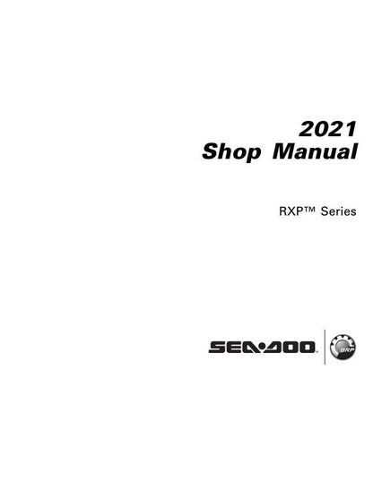 Sea-Doo RXP Service Manual factory service manual title page