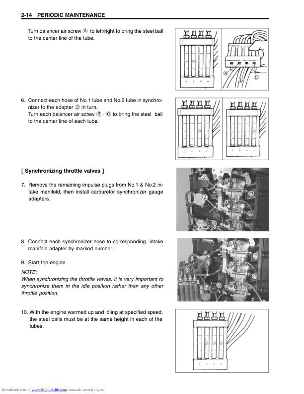 Suzuki DF25 DF30 Outboard Service Manual sample page from service manual