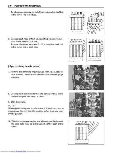 Suzuki DF25 DF30 Outboard Service Manual sample page from service manual