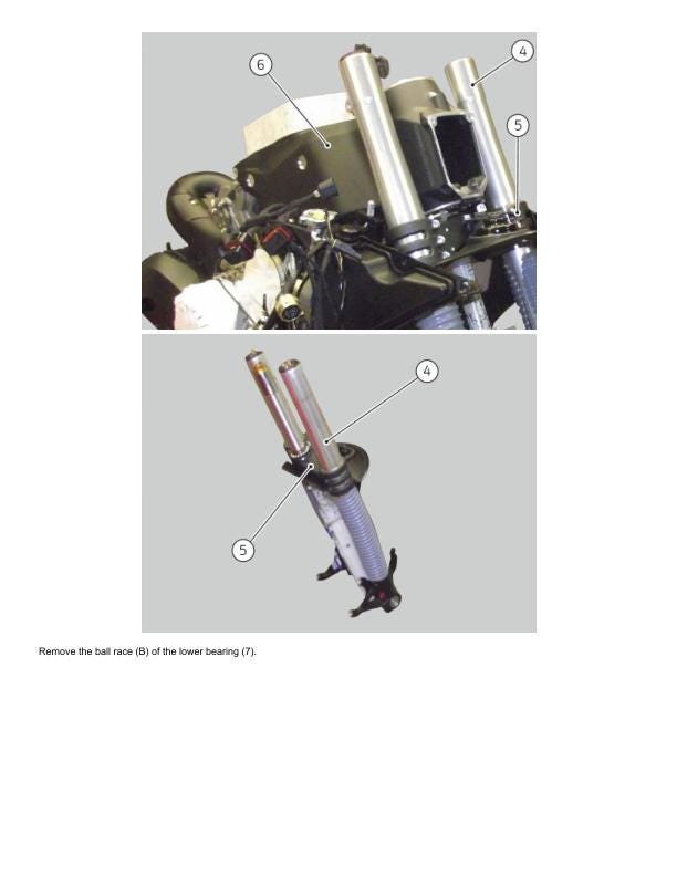 Ducati Panigale V2 Motorcycle Service Manual sample page with diagrams and specifications