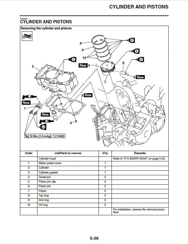 Yamaha YZF-R1 Motorcycle Service Manual sample page showing schematics and diagrams