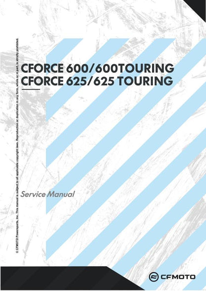 CFMOTO CFORCE 600 625 ATV Service Manual factory service manual title page